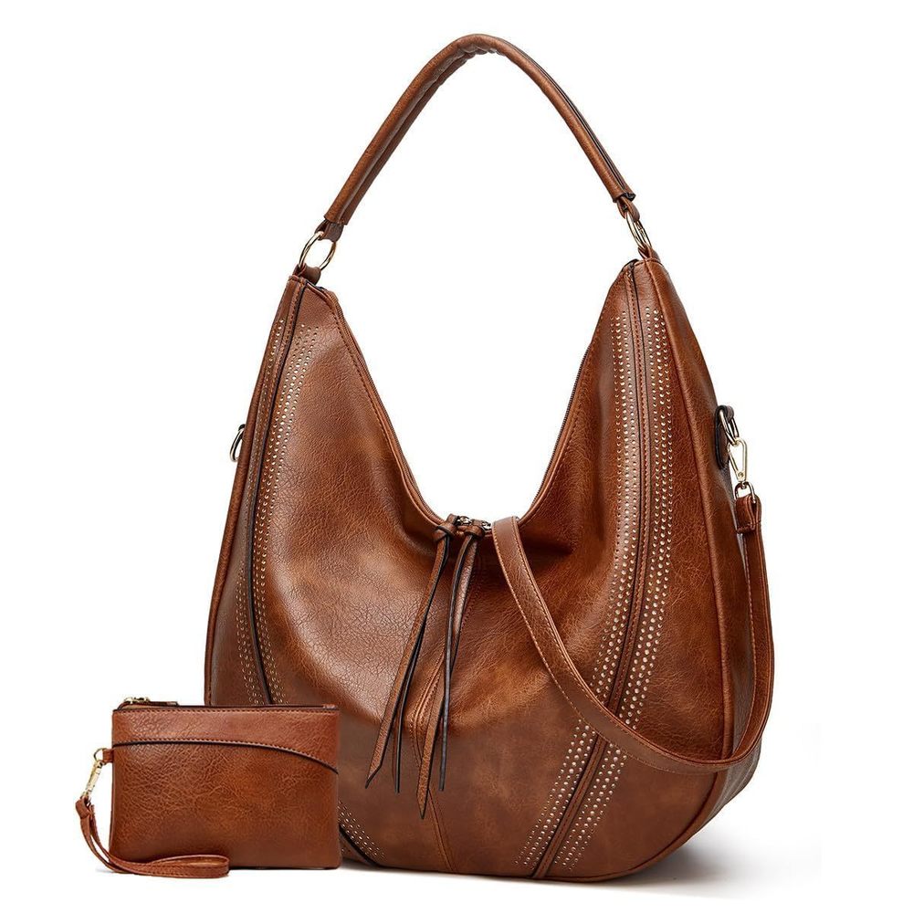 Women'S Vintage Inspi Crocodile Embossed Pu Textured Top Handle Satchel